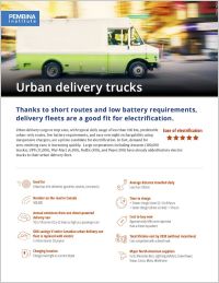 Cover of Urban delivery trucks fact sheet