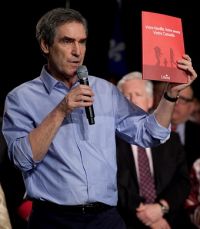 Liberal Leader Michael Ignatieff introduces his election platform. Photo: Courtesy Liberal.ca