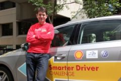 Ed Whittingham participates in the Smarter Driver Challenge
