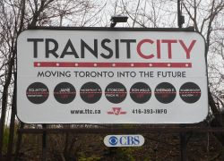 Transit City billboard