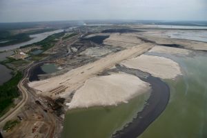 Oilsands operations, such as this one bordering the Athabaska River in northern Alberta, are facing increasing opposition both in Canada and abroad. 