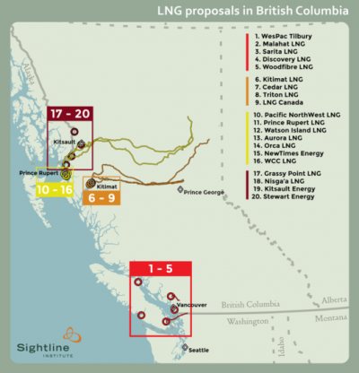 Map LNG in bc
