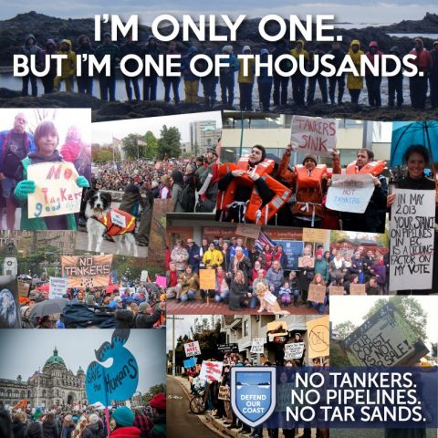 Images of rallies across B.C. opposing the Northern Gateway pipeline and tanker project in fall 2012. 