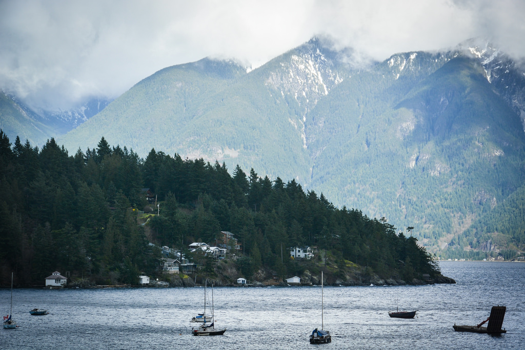 * Homes on Bowen Island. Photo: Stephen Hui, Pembina Institute
