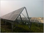 Solar panels installated at a remote Canadian community
