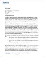 Copy of letter to Minister Guilbeault about Canada's 2035 emissions target