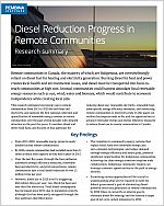 Cover of diesel reduction progress in remote communities