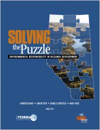 Cover of Pembina Institute report, Solving the Puzzle.