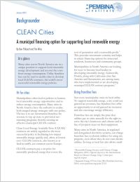 Clean cities backgrounder