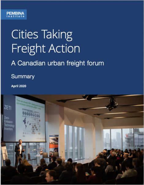 cover of cities taking freight action with crowd at event