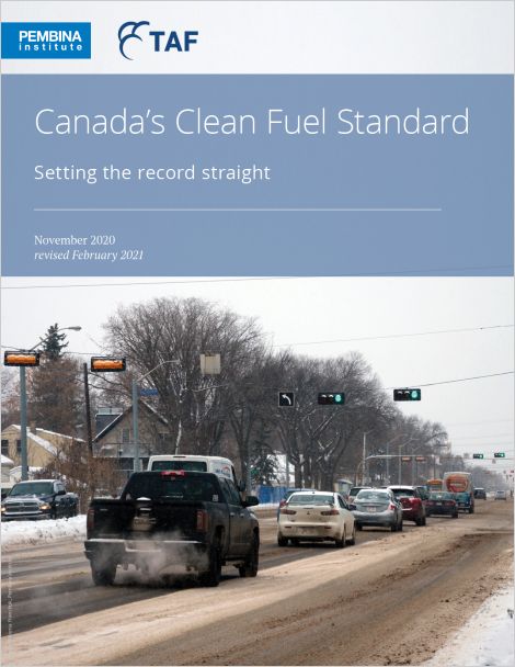 Cover to Clean Fuel Standard: setting the record straight with vehicles on snowy Canadian street