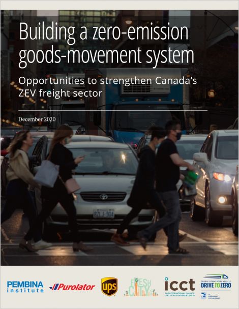 Cover of report on zero-emission goods-movement system