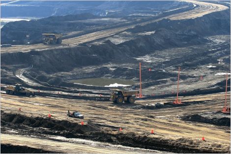 An oilsands mine in Alberta