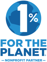 1% for the Planet logo - blue earth with 1%