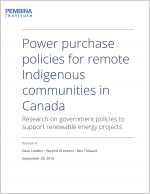 Cover of  Power purchase policies for remote Indigenous communities in Canada