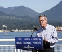 Federal Minister of Natural Resources Joe Oliver speaks at a news conference in Vancouver in September 2012. Photo: Courtesy JoeOliver.ca