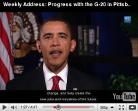 Click to watch U.S. President Barack Omaba explain the Pittsburgh G20 agreement to phase out fossil fuel subsidies.
