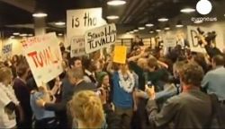 A flash mob gathers in support of Tuvalu during the Copenhagen climate summit