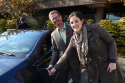 Claire with BC Environment Minister, Terry Lake