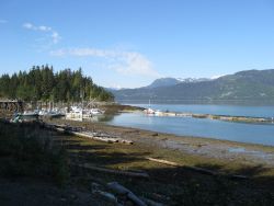 The proposed tanker port is just across the water from Kitamaat Village.