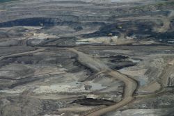 Tailings lake in northern Alberta