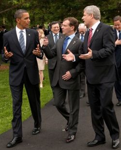 U.S. President Barack Obama and Prime Minister Stephen Harper