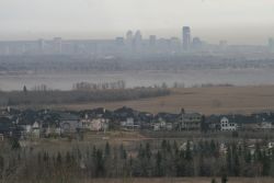 Smog over Calgary, Alberta