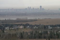 Smog over Calgary, Alberta