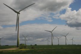 Wind turbines at the North Sea