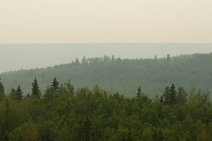 Poor air quality in Fort McMurray, summer 2013. 