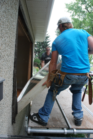 Replacing old windows in a single-family house