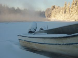 Kakisa in the winter.