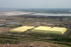 Sulphur stockpile