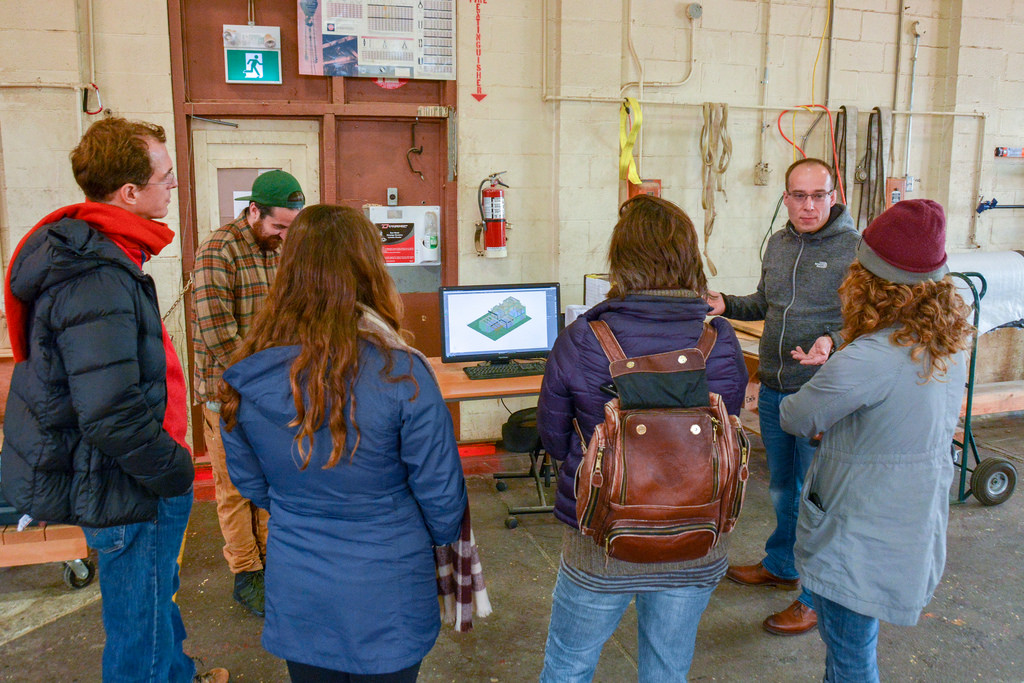 * Factor Building Panels. Photo: Stephen Hui, Pembina Institute