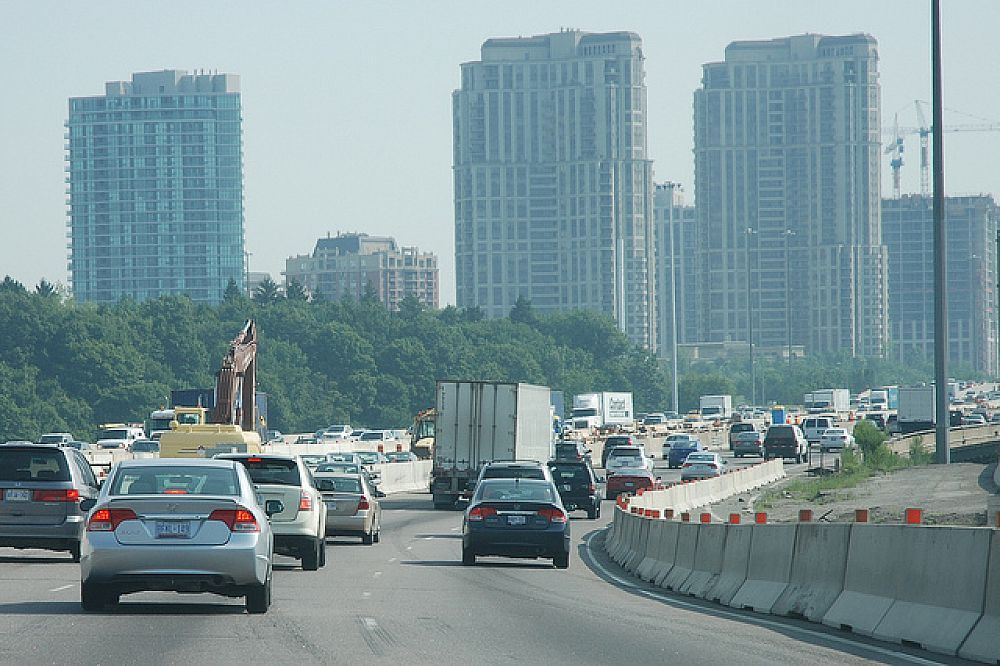 Vehicle traffic in Toronto