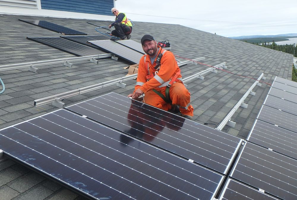 Install of solar panel on roof