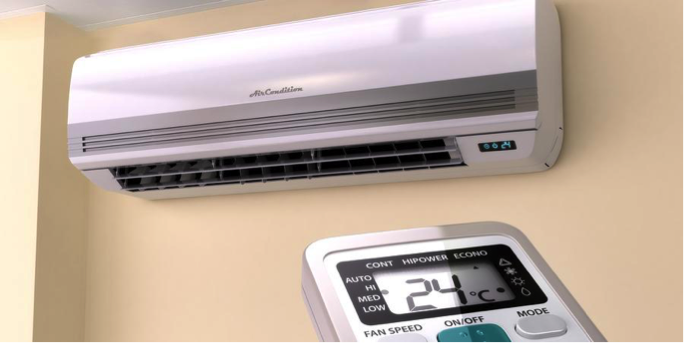 * A modern “mini-split” heat pump unit. Photo: Synergy Home