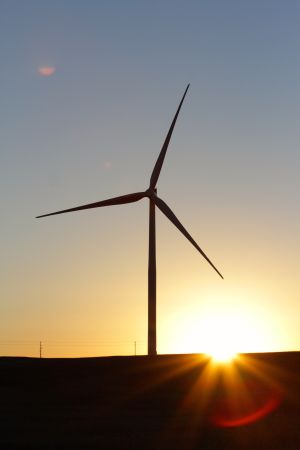 * Last November Premier Brad Wall of Saskatchewan announced his province would get 50% of its electricity from renewable energy, mostly wind, hydro and solar. Currently there is about 221 megawatts (MW) of wind capacity with another 207 MW under construction and a goal of getting to 2,100 MW by 2030. Pictured is one of 10 2.3 MW turbines in the Morse Wind Farm in southern Saskatchewan. Photo David Dodge, GreenEnergyFutures.ca * Last November Premier Brad Wall of Saskatchewan announced his province would get 50% of its electricity from renewable energy, mostly wind, hydro and solar. Currently there is about 221 megawatts (MW) of wind capacity with another 207 MW under construction and a goal of getting to 2,100 MW by 2030. Pictured is one of 10 2.3 MW turbines in the Morse Wind Farm in southern Saskatchewan. Photo David Dodge, GreenEnergyFutures.ca