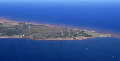 * The Wind Energy Institute of Canada is located at North Cape, PEI. The wind research facility has several working wind farms including its own 10 MW wind farm that serves both as a working lab for wind energy research and revenues from the farm fund 85 per cent of the work of the institute. Photo Wind Energy Institute of Canada