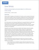 Green stimulus recommendation document