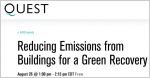 Webinar banner: Reducing Emissions in Buildings for a Green Recovery