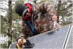 Solar installation in Northern Alberta