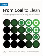 Cover of From Coal to Clean with graphic of circles