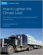 Cover - how to lighten climate load showing heavy-duty semi-truck hauling lumber