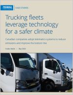 Trucking fleets leverage technology for a safer climate