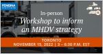 MHDV strategy workshop banner