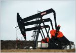 Pumpjacks on oil well site