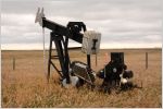 An abandoned oil well in Alberta