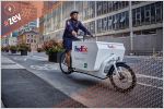 Fedex cargo e-bike in Toronto bike lane