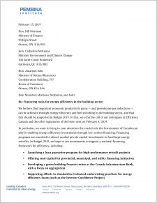 letter pembina financing efficiency sector energy tools building budget